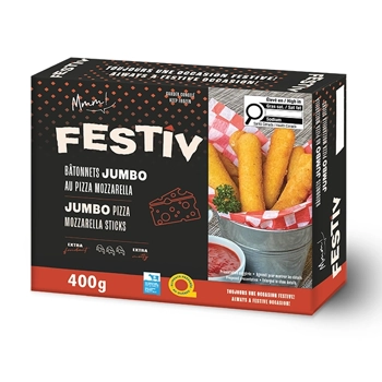 Bâtonnets JUMBO au pizza mozzarella FESTIV