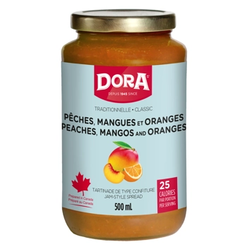 Tartinade Pêches,Mangues et Oranges Type Confiture.
