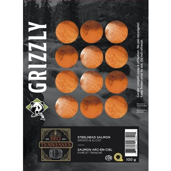 Saumon arc-en-ciel fumé tranché au BBQ Tennessee