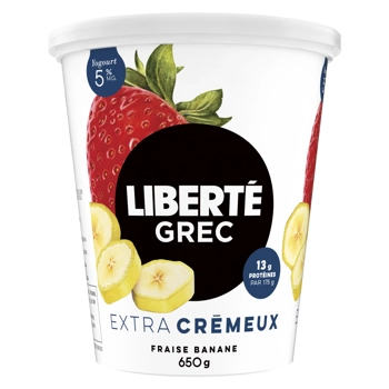 Yogourt Grec 5% Fraise/Banane