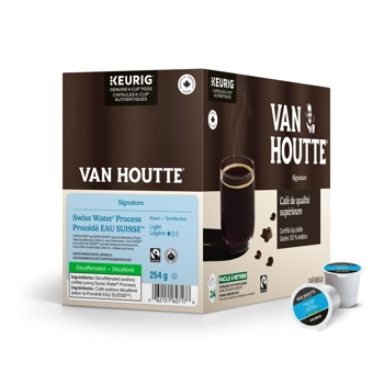 Café Procédé Eau Suisse décaféiné Fairtrade Biologique - torréfaction légère - K-Cup