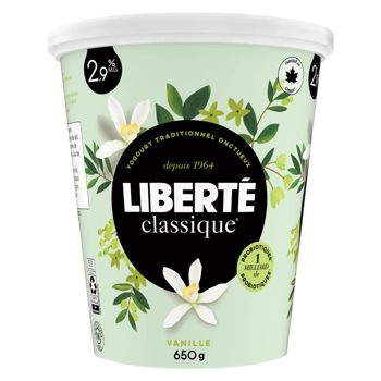 Liberté Classique Yogourt Vanille 2.9% M.G. 650G