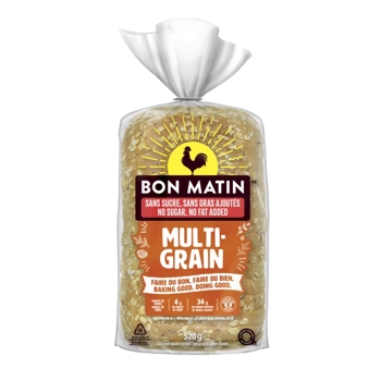 Pain multigrain sans sucre, sans gras ajoutés Bon Matin
