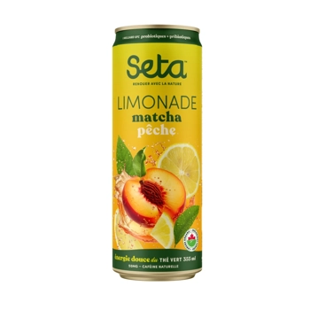 Limonade matcha pêche