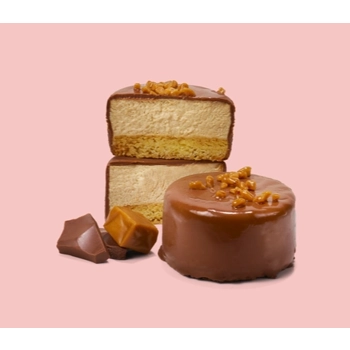 Mini caramel cheesecakes