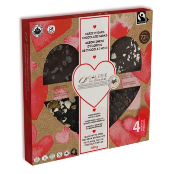 Fairtrade Assortment of Dark Chocolate Barks