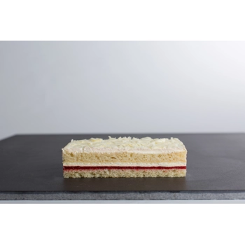 Raspberry cream slab cake