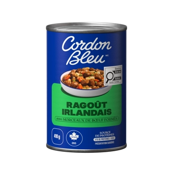 Ragoût irlandais avec morceaux de boeuf formés