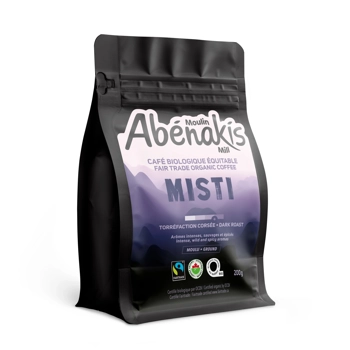 Abénakis café biologique équitable moulu Misti 200g