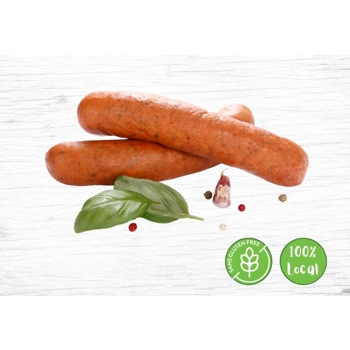 Saucisse tomate et basilic