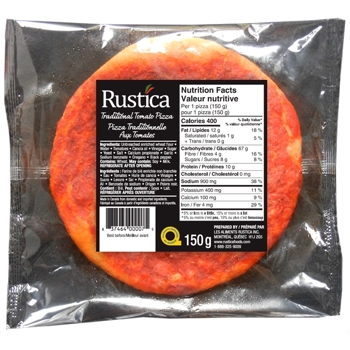 Traditional Italian Bakery Style Tomato Pizza Round 150g