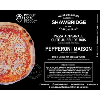 Homemade pepperoni pizza