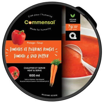 Potage tomates et poivrons rouges