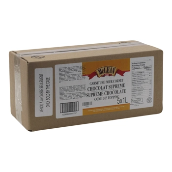 Supreme chocolate cone dip topping