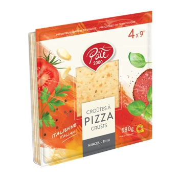 Pâtes à pizza minces italienne