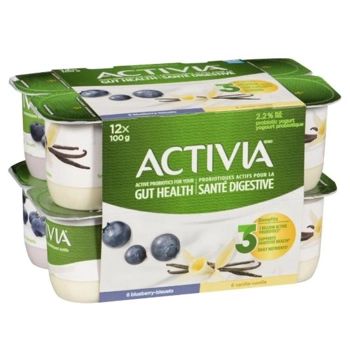 Yogourt Probiotiques Actifs Vanille/Bleuets