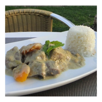 Thai-style Pork Curry with Quebec Pork, Coconut, Lemongrass and and Limeleaf