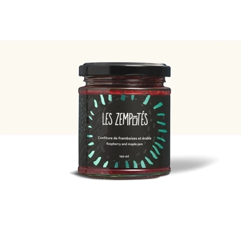 Raspberries and maple jam