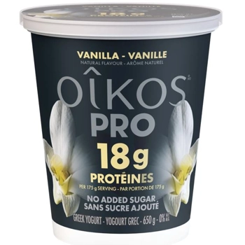 Yogourt Grec 0% - Vanille - Sans sucre ajouté - 18g Protéines