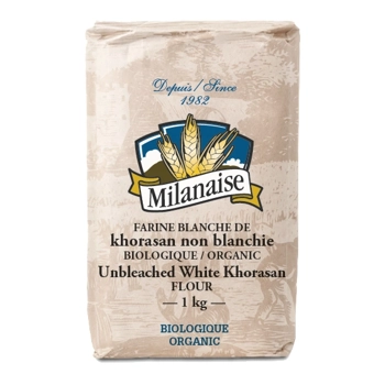 Farine de Khorasan blanche non blanchie