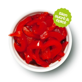 Piments sucrés tranchés