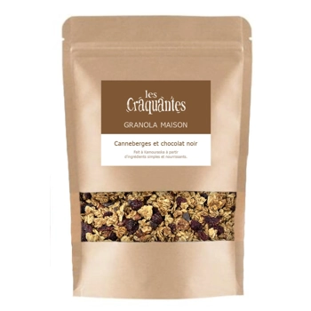 Granola Canneberges et chocolat noir