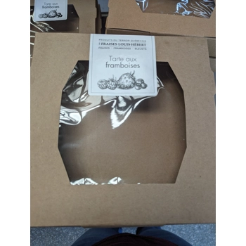 Tarte aux framboises.