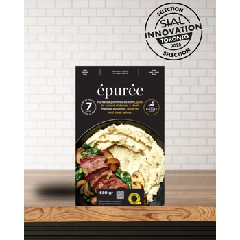 Purée pomme de terre, gras de canard et épices à steak