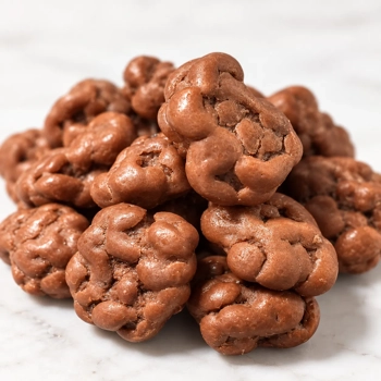Dragées de pacanes caramélisées à l’érable enrobées de chocolat au lait