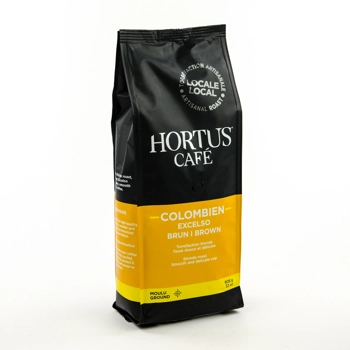 Café moulu colombien excelso brun