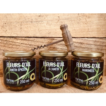 Fleur d'ail marinée