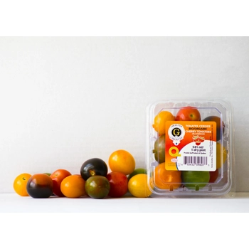 Tomates cerise mixte biologiques