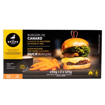 Burgers de canard à saveur de moutarde de Dijon et miel