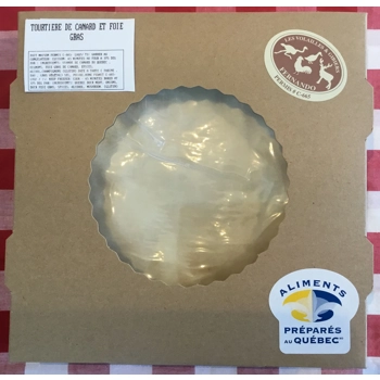 Tourtiere a la viande de canard au foie gras.