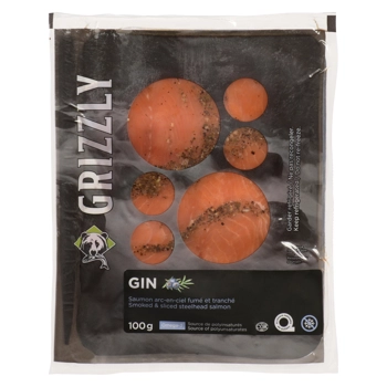 Saumon arc-en-ciel Fumé Tranché au Gin - Frais
