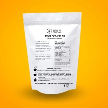 Soupe poulet et riz