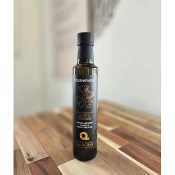 Huile végétale canola infusée au gingembre biologique