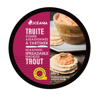 Seasoned spreadable smoked trout