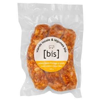 Saucisse patates douces fromage en grain
