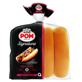 Pain hot-dog cuit à la vapeur