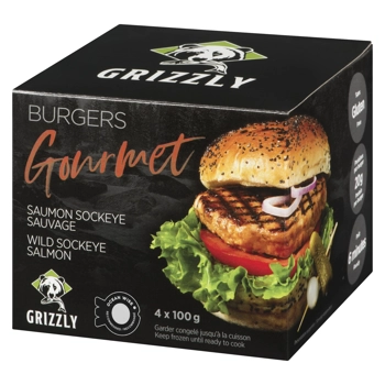 Burgers Gourmet de saumon sockeye sauvage