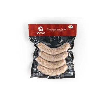 Saucisse de canard pomme gingembre