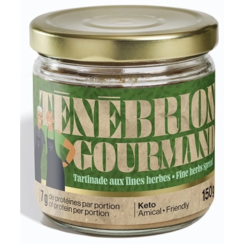 Tartinade de ténébrions meuniers aux fines herbes
