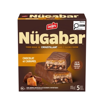 Barres Chocolat et Caramel enrobées de vrai chocolat au lait