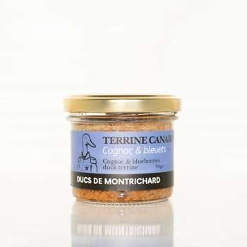 Pur Duck rillette with blueberries and cognac