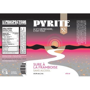 Bière - Pyrite Sure Framboise sans alcool