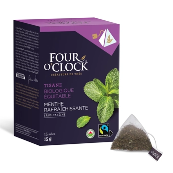 Tisane menthe rafraîchissante biologique équitable