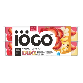 YOGOURT FRAISE-VANILLE/FRAISE-BANANE/FRAISE-FRAMBOISE/FRAISE-PECHE