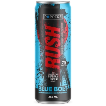 Poppers Rush Blue Bolt Saveur Framboise Bleue 7%
