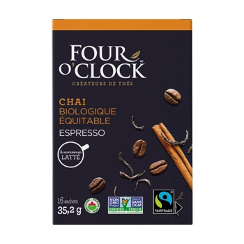 Thé noir chaï espresso biologique équitable